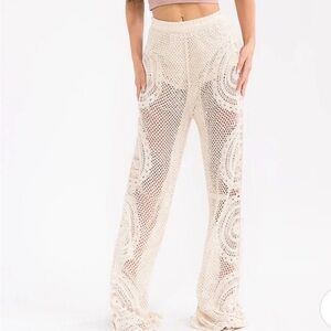 Crochet Pants lNatual Color